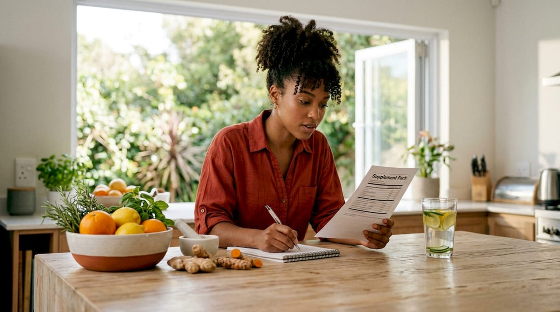 Nutritionist reviewing immune supplement information