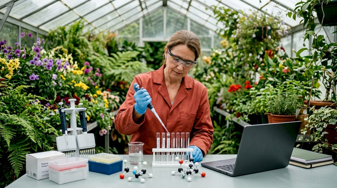 Scientist working with antioxidant enzymes
